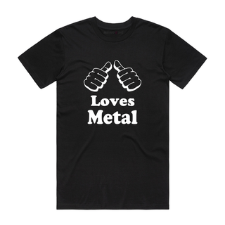 Loves Metal - Music T-Shirt - Black