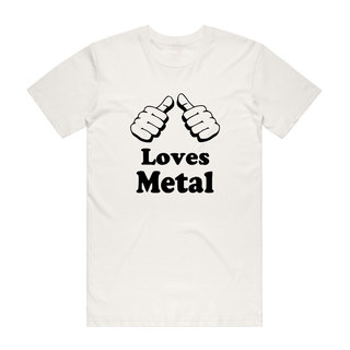 Loves Metal - Music T-Shirt - Natural