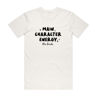 Main Character Energy Bride (black) - Bridal T-Shirt - Natural