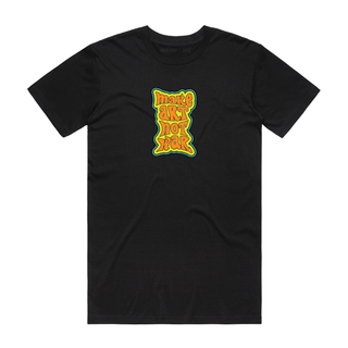 Make Art Not War - Slogan T-Shirt - Black