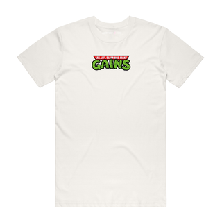 Make Gains - Gym T-Shirt - Natural