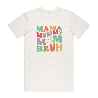 Mama Bruh (Rainbow) - Mum T-Shirt - Natural
