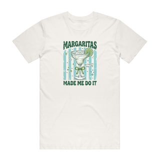 Margaritas Made Me Do This - Graphic T-Shirt - Natural