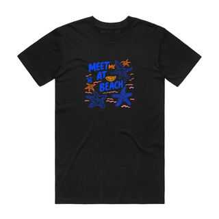 Meet Me At The Beach - Graphic T-Shirt - Black