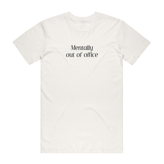 Mentally Out Of Office (Black) - Job T-Shirt - Natural
