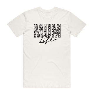 Mum Life (Print) - Mum T-Shirt - Natural