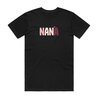 Nana (Stripe) - Mum T-Shirt - Black