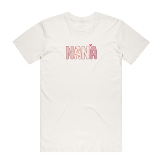 Nana (Stripe) - Mum T-Shirt - Natural