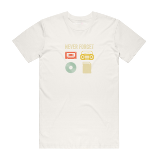 Never Forget Retro - Graphic T-Shirt - Natural