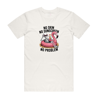 No Skin No Sunscreen No Problem - Halloween T-Shirt - Natural