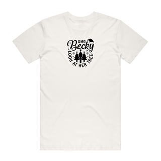 OMG Becky - Christmas T-Shirt - Natural