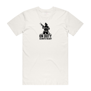 On Duty - Firefighter T-Shirt - Natural