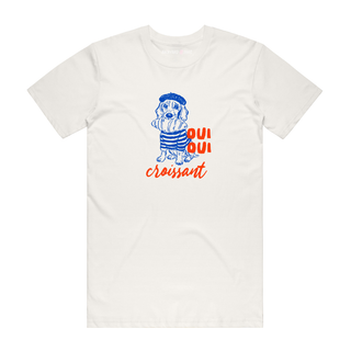Oui Oui Croissant - Graphic T-Shirt - Natural