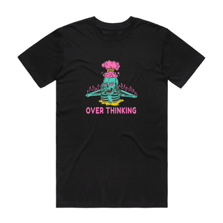 Overthinking Skull - Halloween T-Shirt - Black