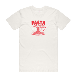 Pasta Is My Love Language - Funny T-Shirt - Natural