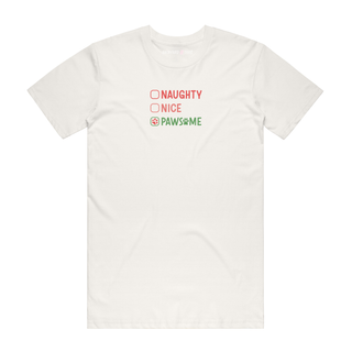 Pawsome - Christmas T-Shirt - Natural