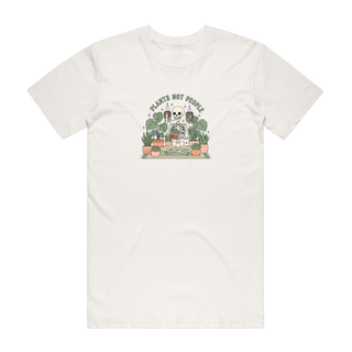 Plants Not People - Halloween T-Shirt - Natural