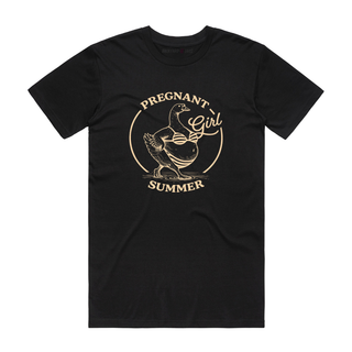 Pregnant Goose Summer - Graphic T-Shirt - Black