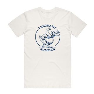 Pregnant Goose Summer - Graphic T-Shirt - Natural