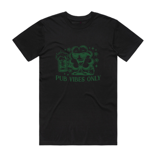 Pub Vibes Only - Saint Patrick's Day T-Shirt - Black