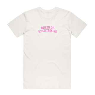 Queen Of Multitasking - Job T-Shirt - Natural