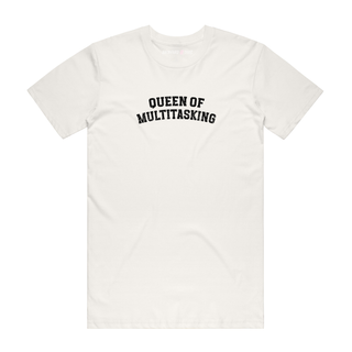 Queen Of Multitasking (Black) - Job T-Shirt - Natural