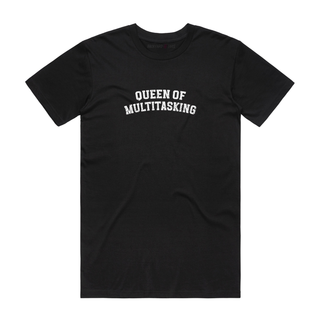 Queen Of Multitasking (white) - Job T-Shirt - Black