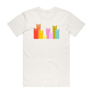 Rainbow Cats - Graphic T-Shirt - Natural