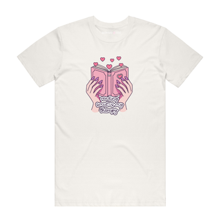Reading Smut Is My Therapy - Book T-Shirt - Natural