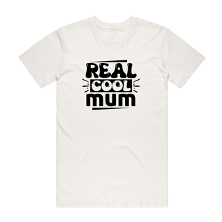 Real Cool Mum - Mum T-Shirt - Natural