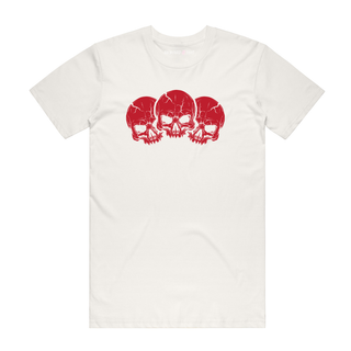 Red Skulls - Halloween T-Shirt - Natural