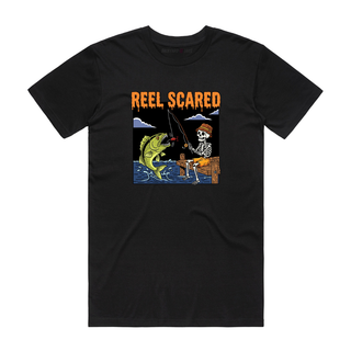 Reel Scared - Halloween T-Shirt - Black