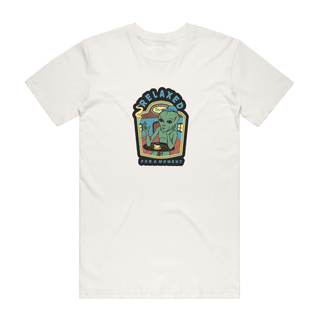 Relaxed For The Moment - Alien T-Shirt - Natural