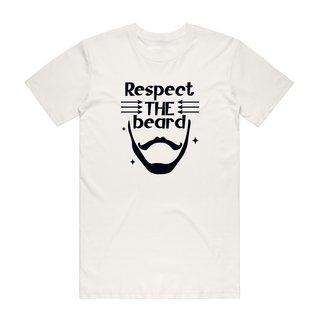 Respect The Beard – Dad T-Shirt - Natural