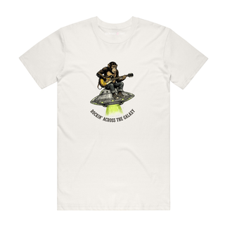 Rockin' Across The Galaxy - Music T-Shirt - Natural