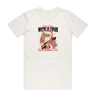 Santa Claus World Tour - Christmas T-Shirt - Natural