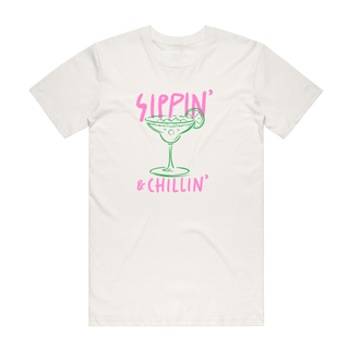 Sippin' And Chillin' - Graphic T-Shirt - Natural
