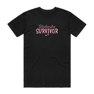 Situationship Survivor - Slogan T-Shirt - Black