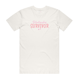 Situationship Survivor - Slogan T-Shirt -Natural