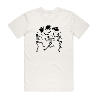 Skeleton Dancing - Halloween T-Shirt - Natural