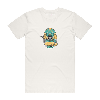 Skull Skater - Halloween T-Shirt - Natural