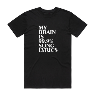 Song Lyrics - Music T-Shirt - Black