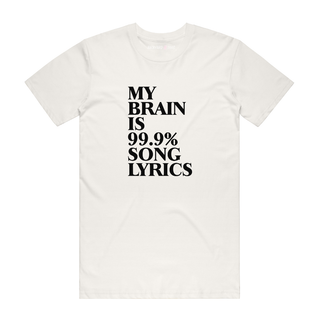 Song Lyrics - Music T-Shirt - Natural