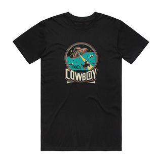 Space Cowboy - Funny T-Shirt - Black