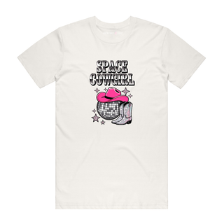 Space Cowgirl (Boots) - Graphic T-Shirt - Natural