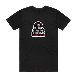 Speed Limit - Slogan T-Shirt - Black