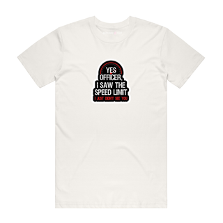 Speed Limit - Slogan T-Shirt - Natural