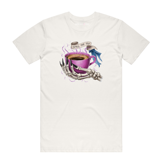 Spill The Tea -  Halloween T-Shirt - Natural