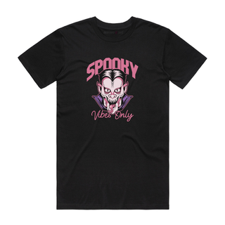 Spooky Vibes Only (Dracula) - Halloween T-Shirt - Black