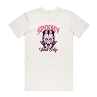 Spooky Vibes Only (Dracula) - Halloween T-Shirt - Natural